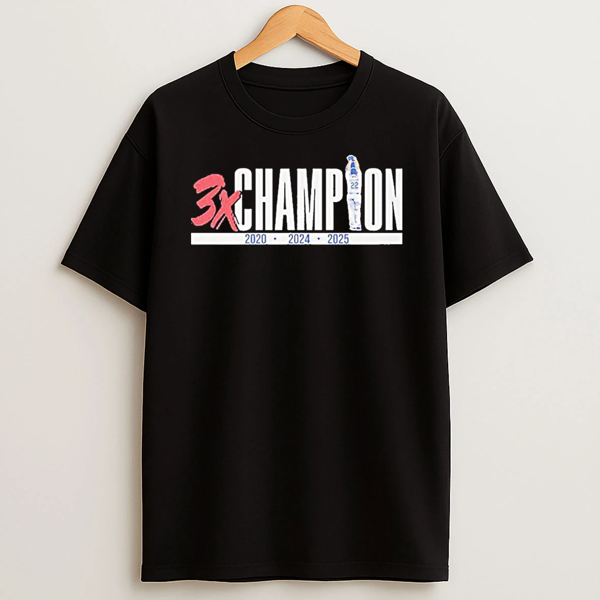 Clayton Kershaw Three Time Champion 2025 Tshirt Hoodie