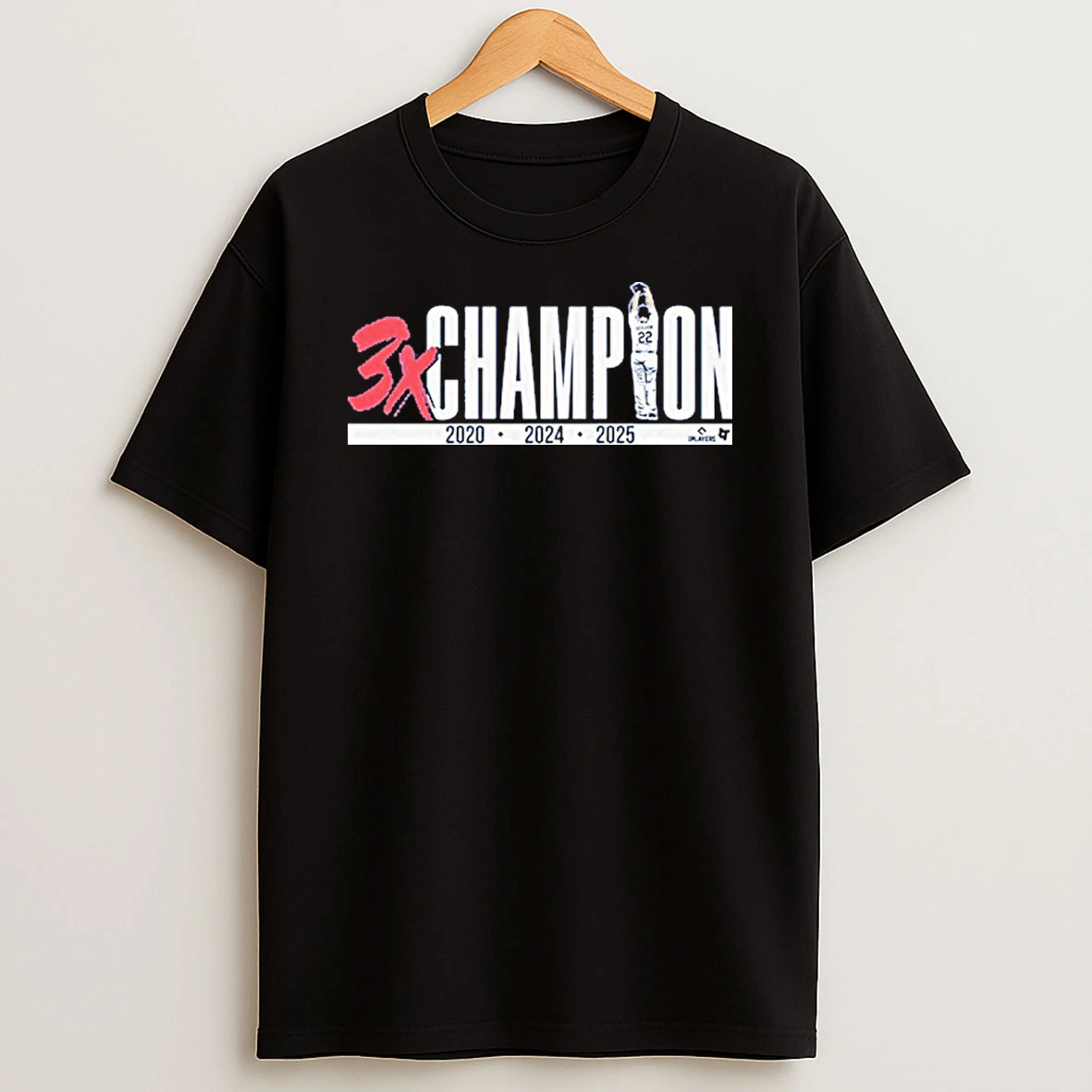 Clayton Kershaw Three Time World Champion Tshirt Hoodie
