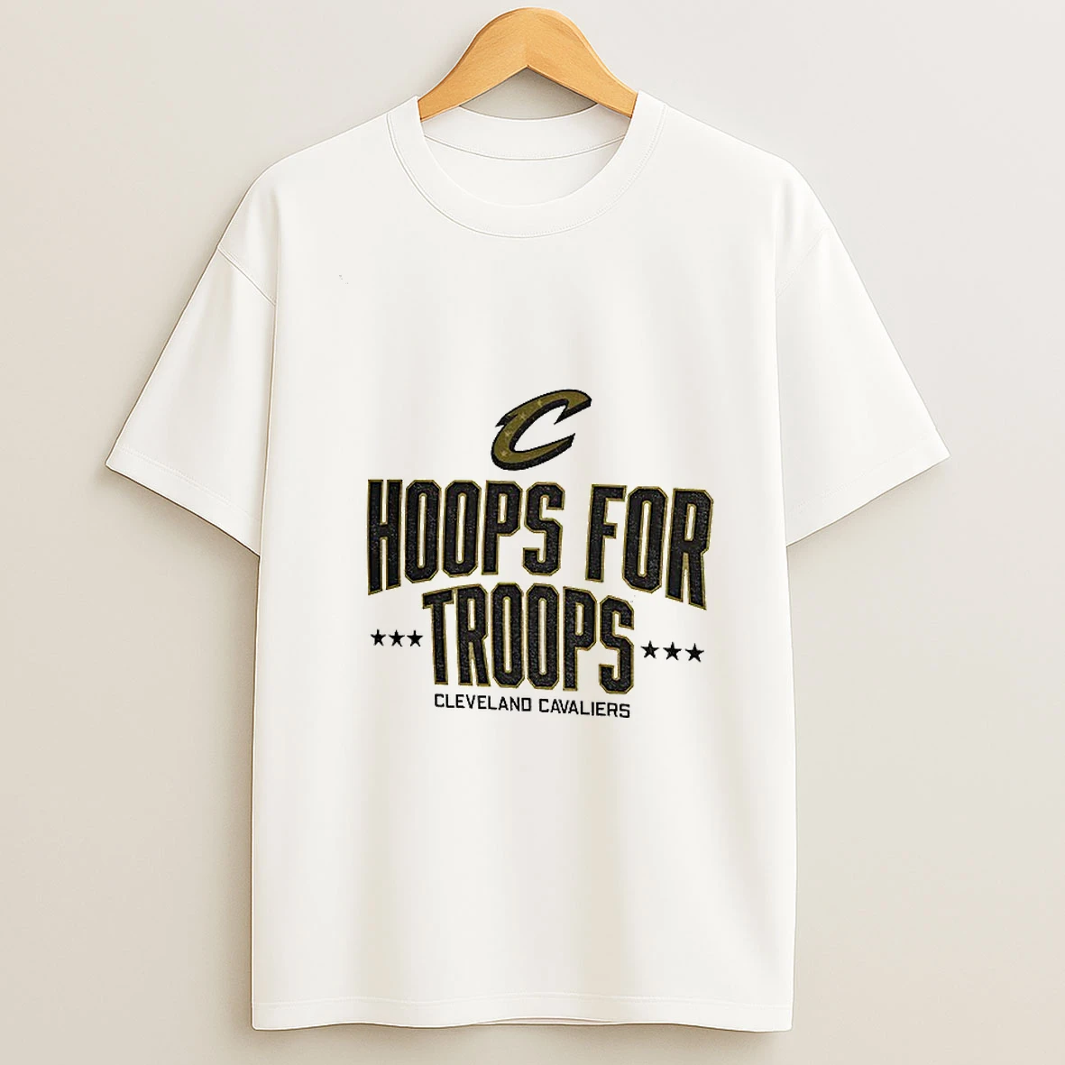 Cleveland Cavaliers Basketball Nba Hoops For Troops Logo Tshirt Hoodie