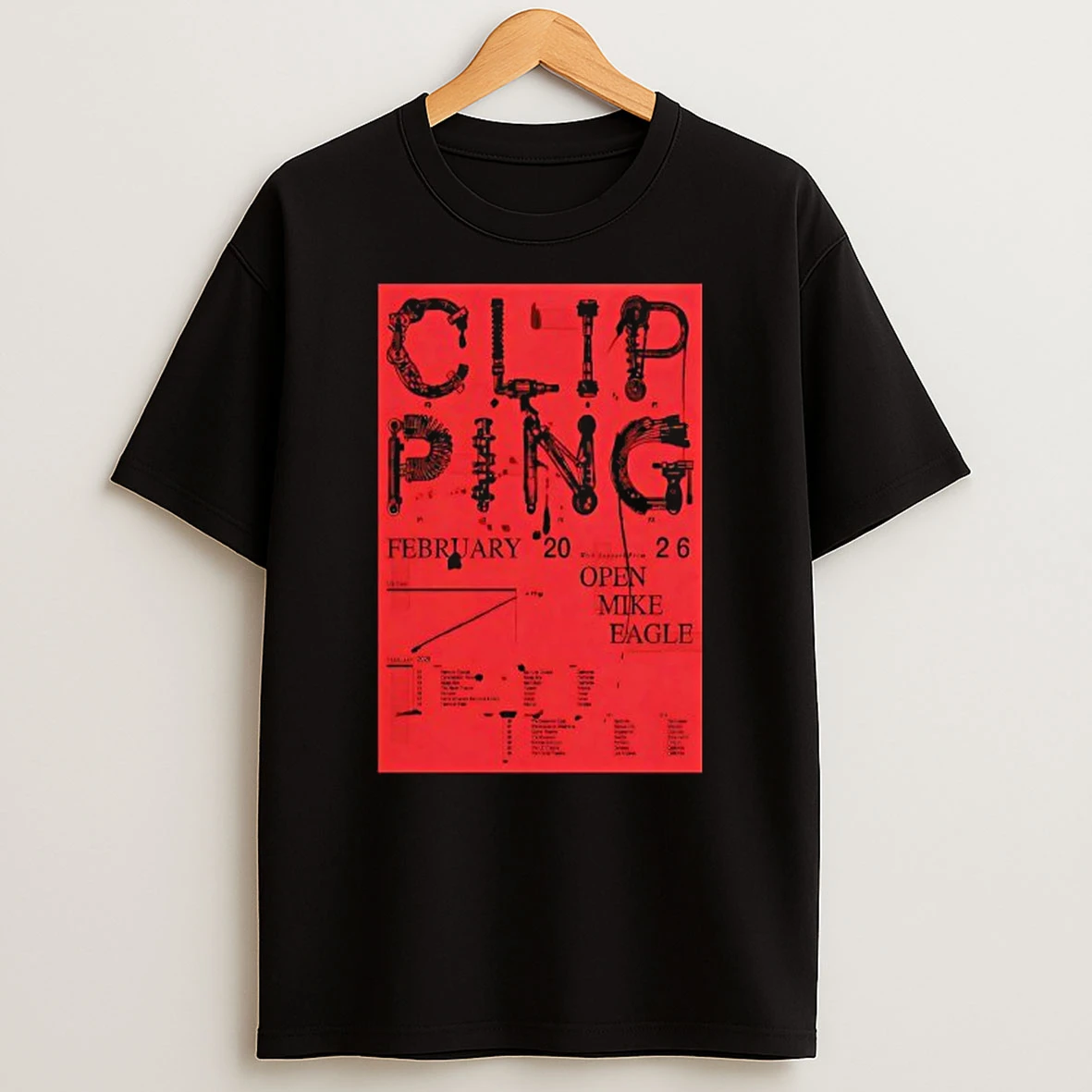 Clipping Open Mike Eagle February 2026 Tour Usa Tshirt Hoodie