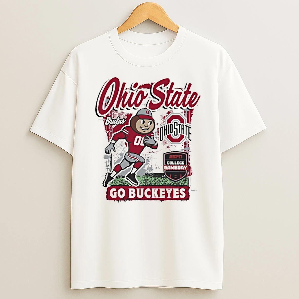 College Gameday 2025 Ohio State Mascot Runner Go Buckeyes Tshirt Hoodie