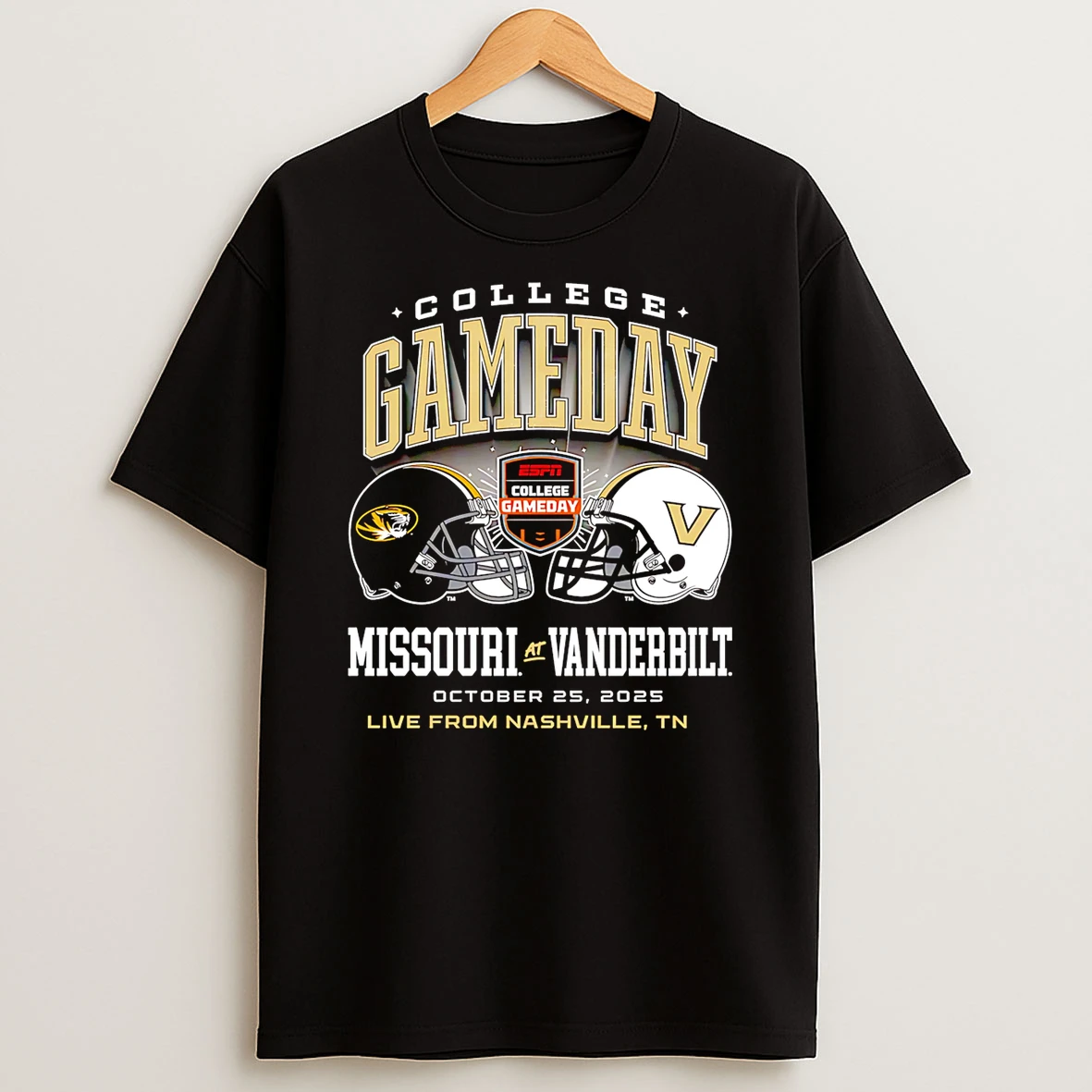 College Gameday Missouri Vs Vanderbilt Helmet Tshirt Hoodie