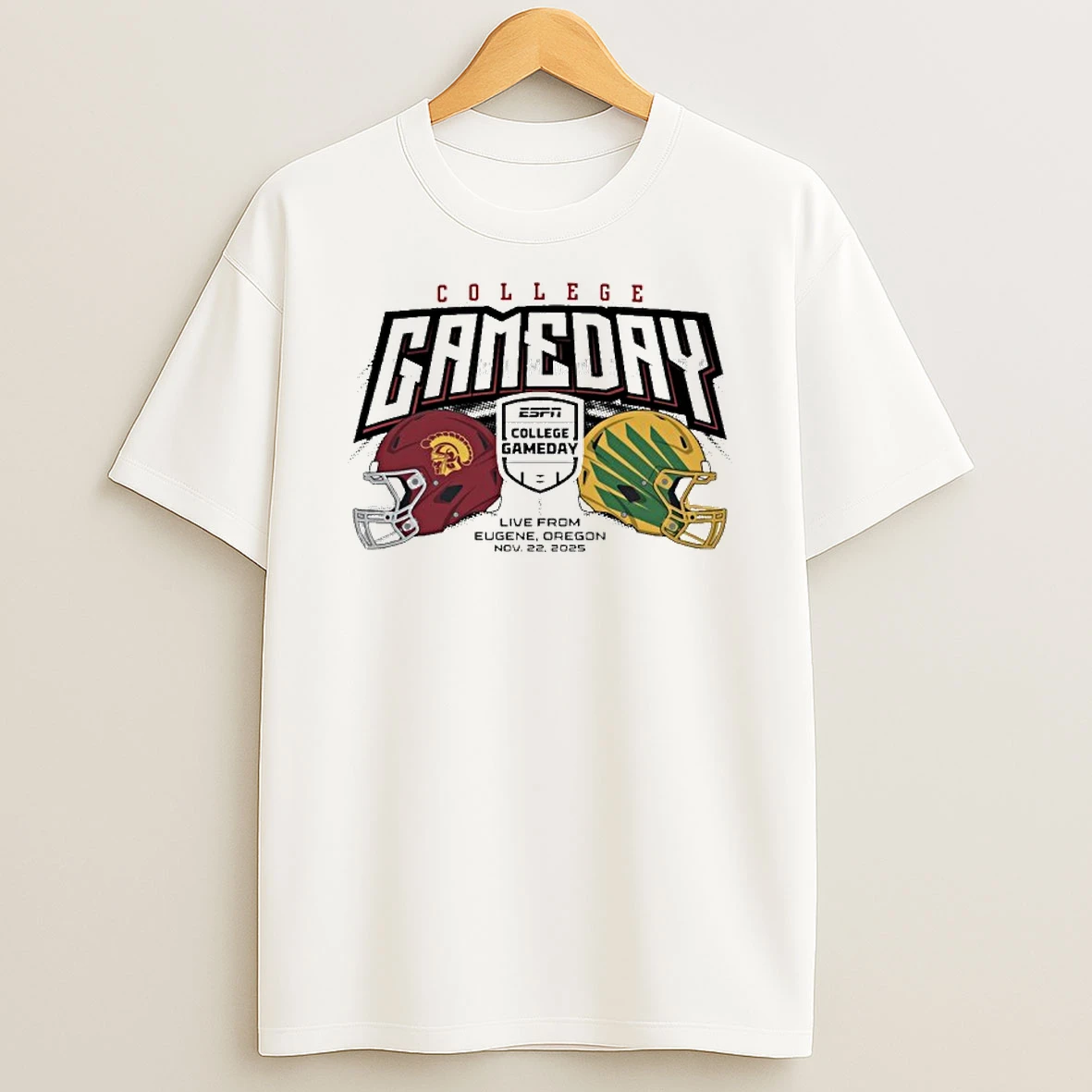 College Gameday Oregon Ducks Vs Usc Trojans Live From Autzen Stadium Nov 22 2025 Tshirt Hoodie