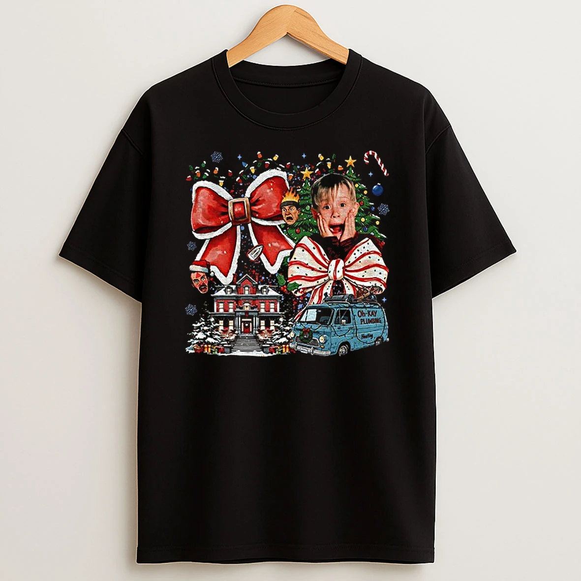 Coquette Christmas Comedy Movie Home Alone Funny Kevin Mccallister Tshirt Hoodie