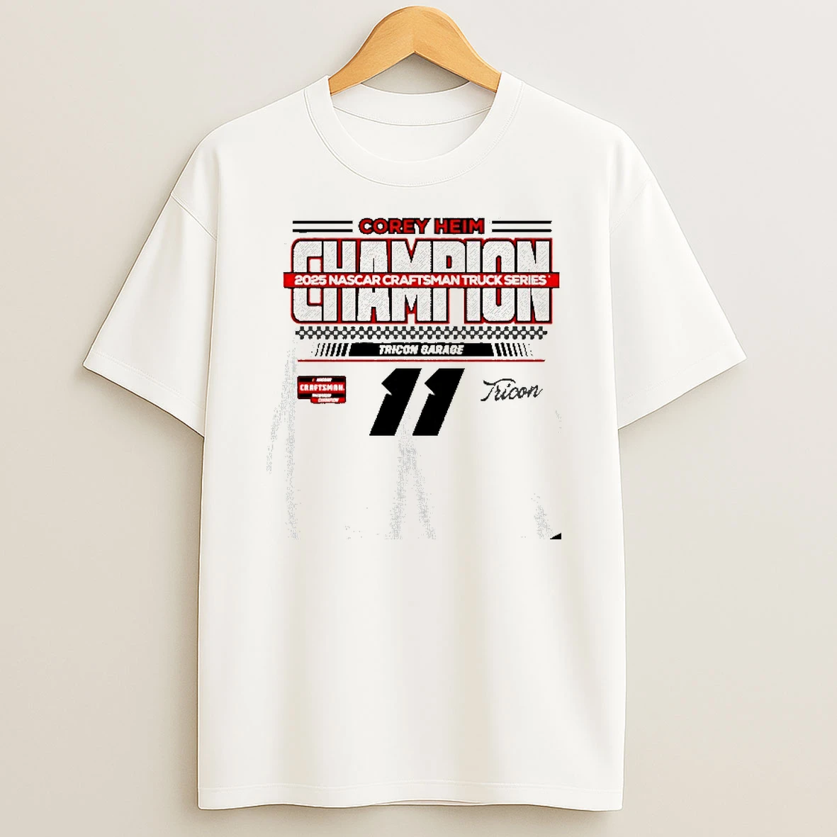 Corey Heim 2025 Nascar Craftsman Truck Series Champion Tshirt Hoodie
