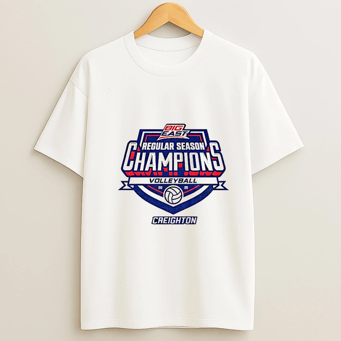 Creighton Bluejays Big East Regular Season Champions Volleyball Logo Tshirt Hoodie