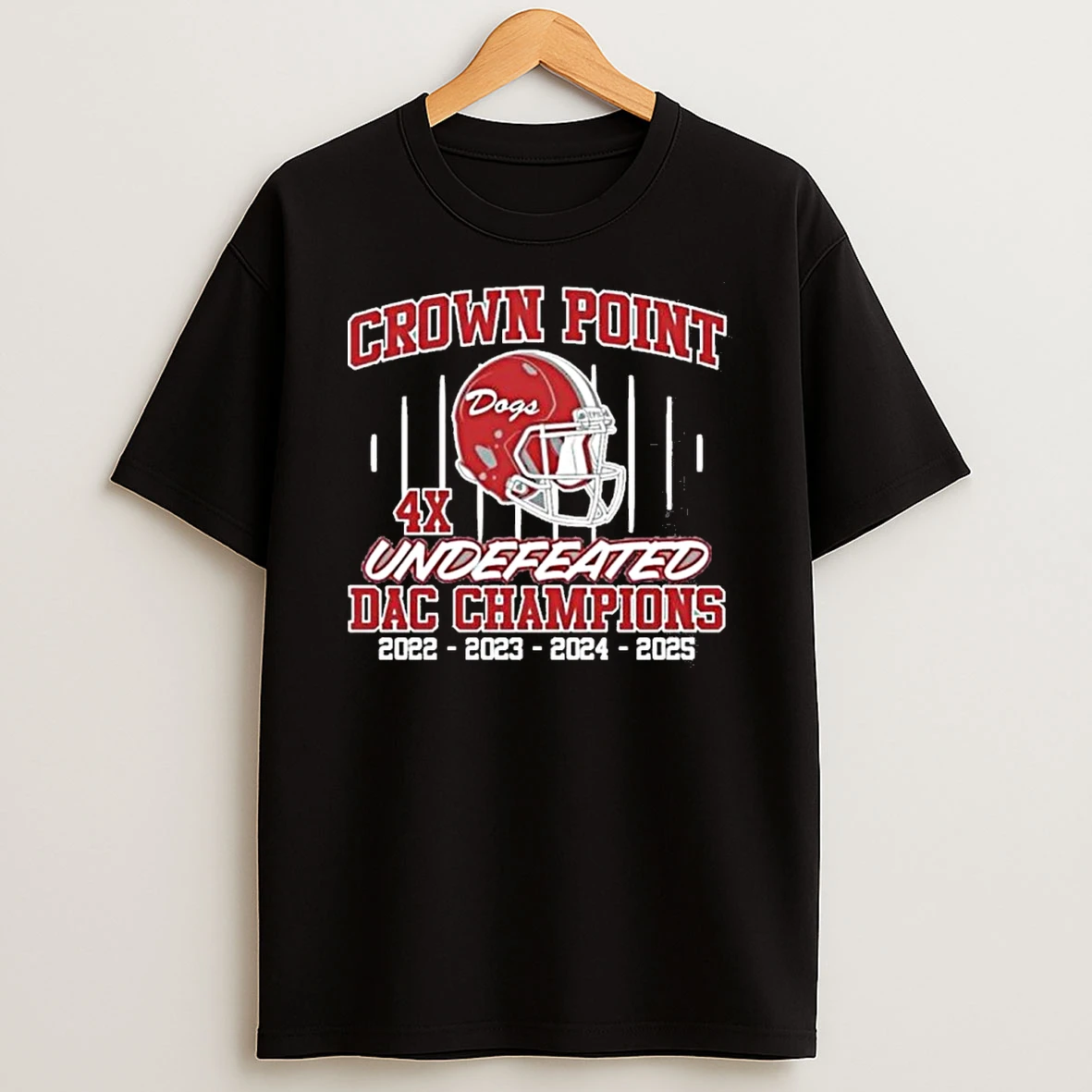 Crown Point Bulldogs 4x Undefeated Dac Champions Tshirt Hoodie