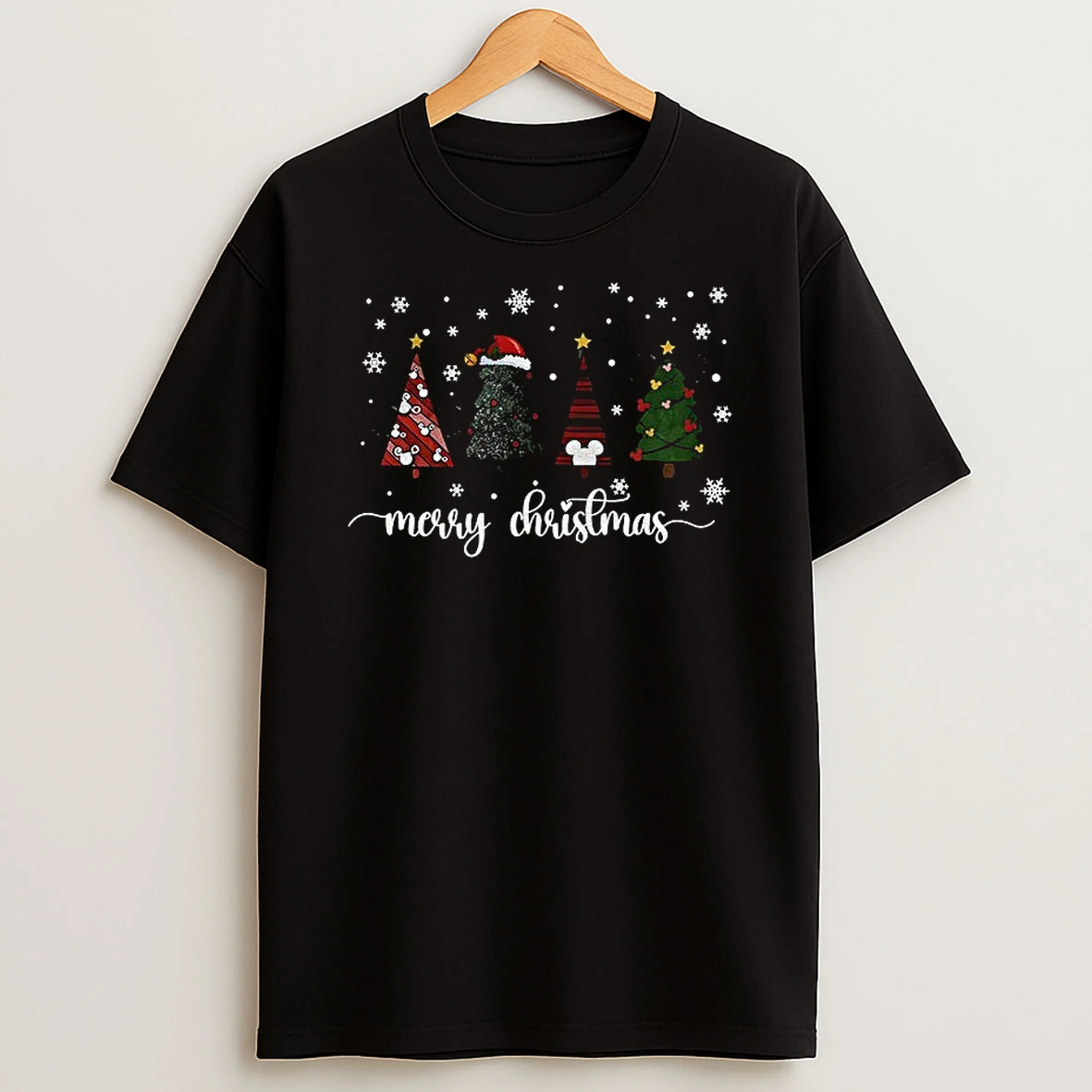 Cute Disney Christmas Tree Merry Christmas 2025 Tshirt Hoodie