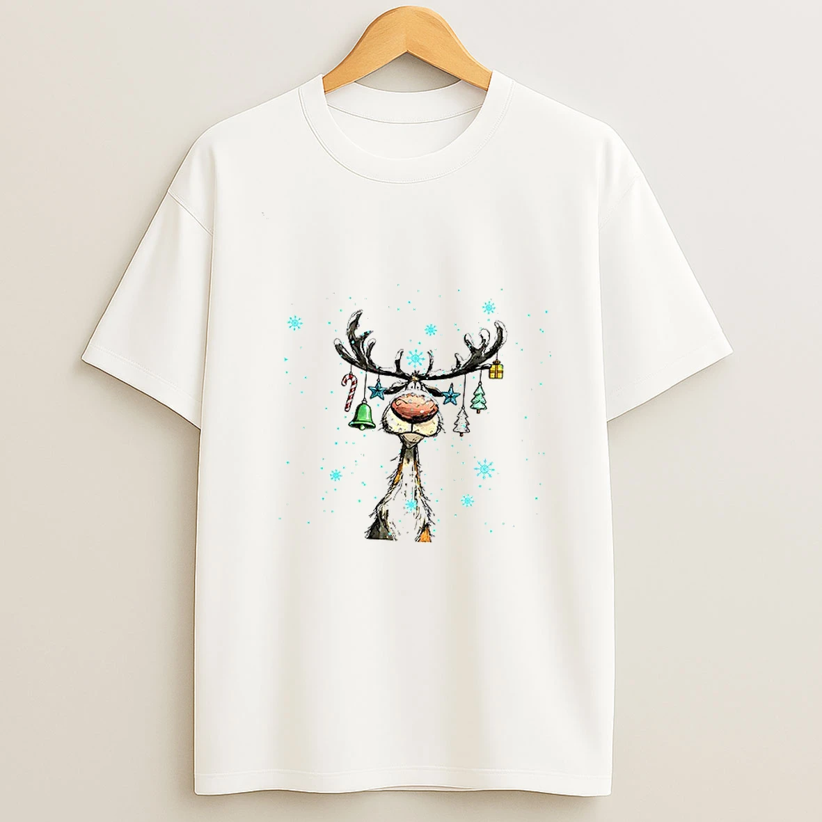 Cute Reindeer Merry Christmas 2025 Tshirt Hoodie