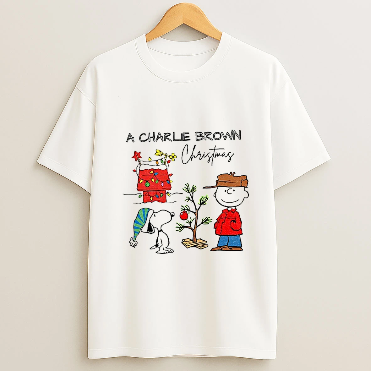 Cute Snoopy And Charlie Brown Inspired Xmas A Charlie Brown Christmas Tshirt Hoodie