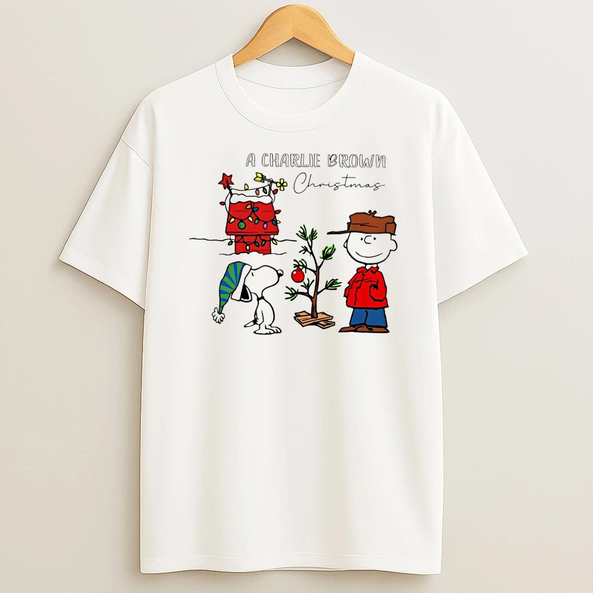 Dcuhowp7 Charlie And The Snoopy A Charlie Brown Merry Christmas 2025 Tshirt Hoodie