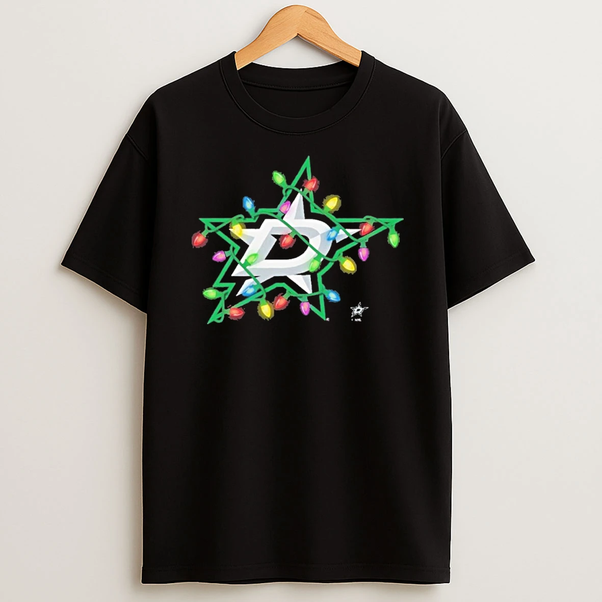 Dallas Stars Logo Lights Christmas Tshirt Hoodie