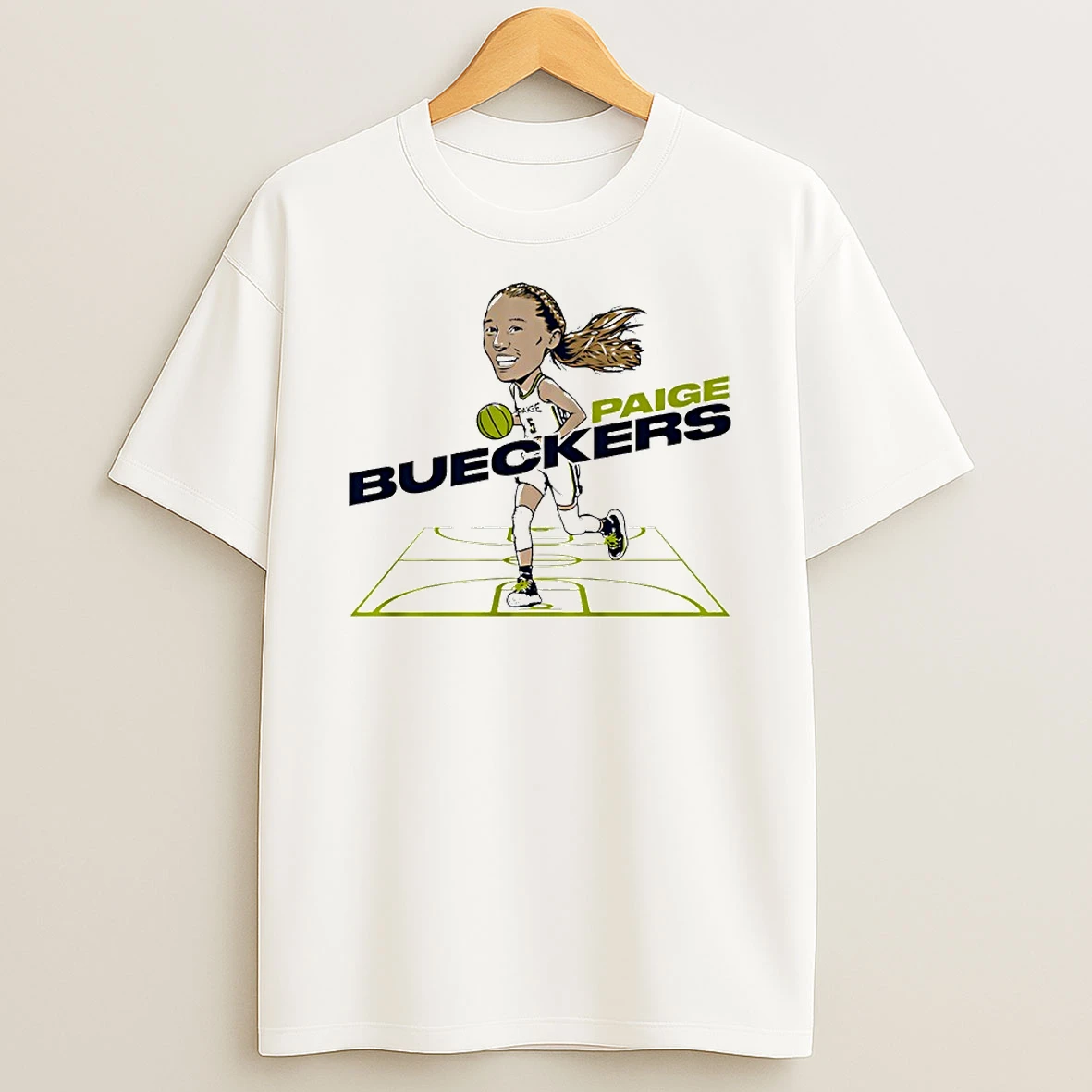 Dallas Wings Paige Bueckers Rookie Of The Year Caricature Circle Tshirt Hoodie