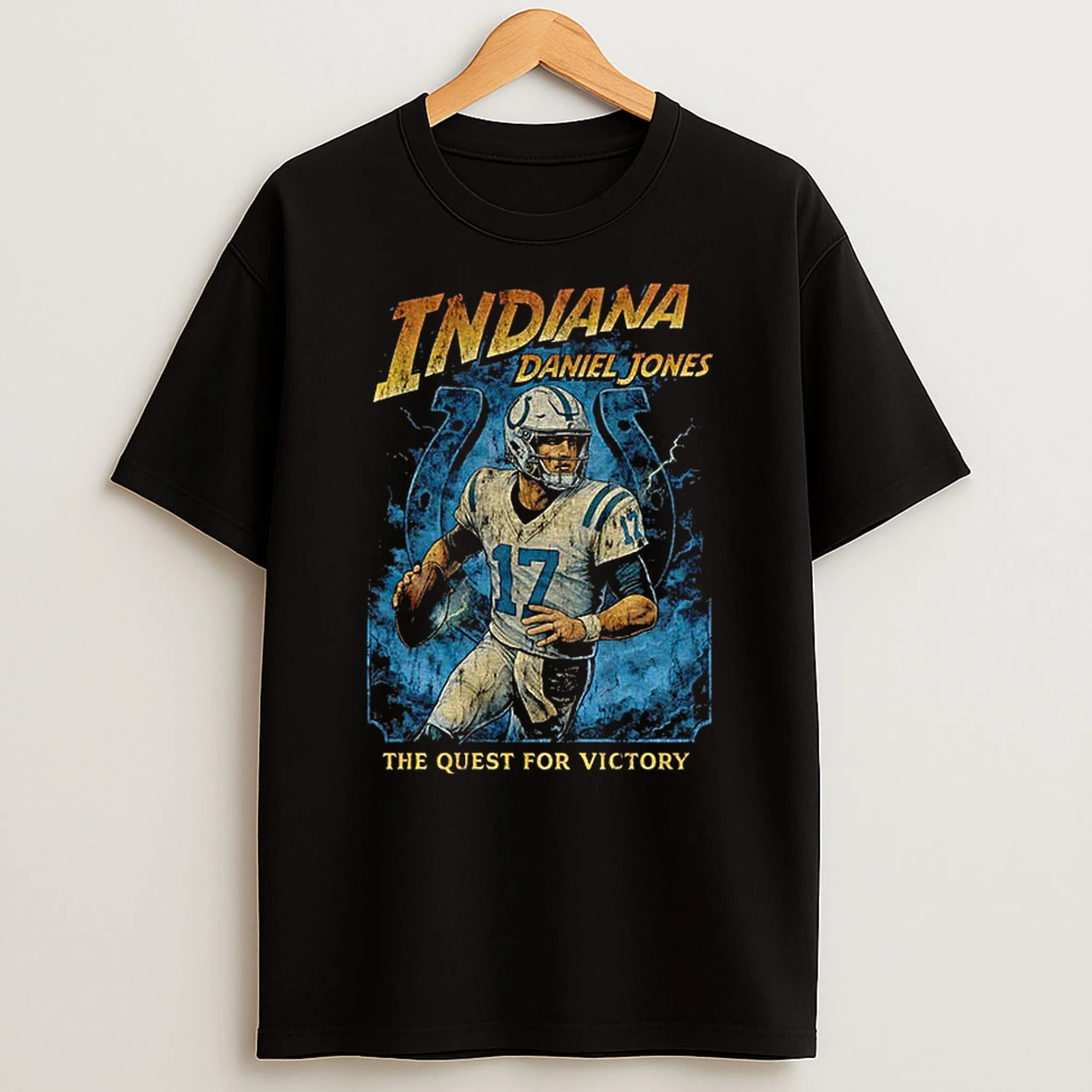 Daniel Jones Posing Indianapolis Colts Nfl The Quest For Victory Vintage Tshirt Hoodie