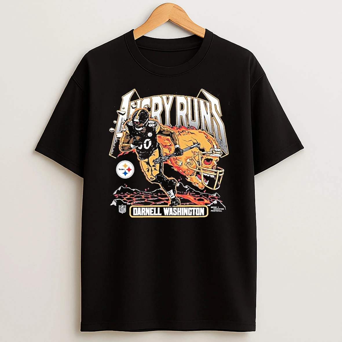 Darnell Washington Pittsburgh Steelers Angry Runs Player Tshirt Hoodie