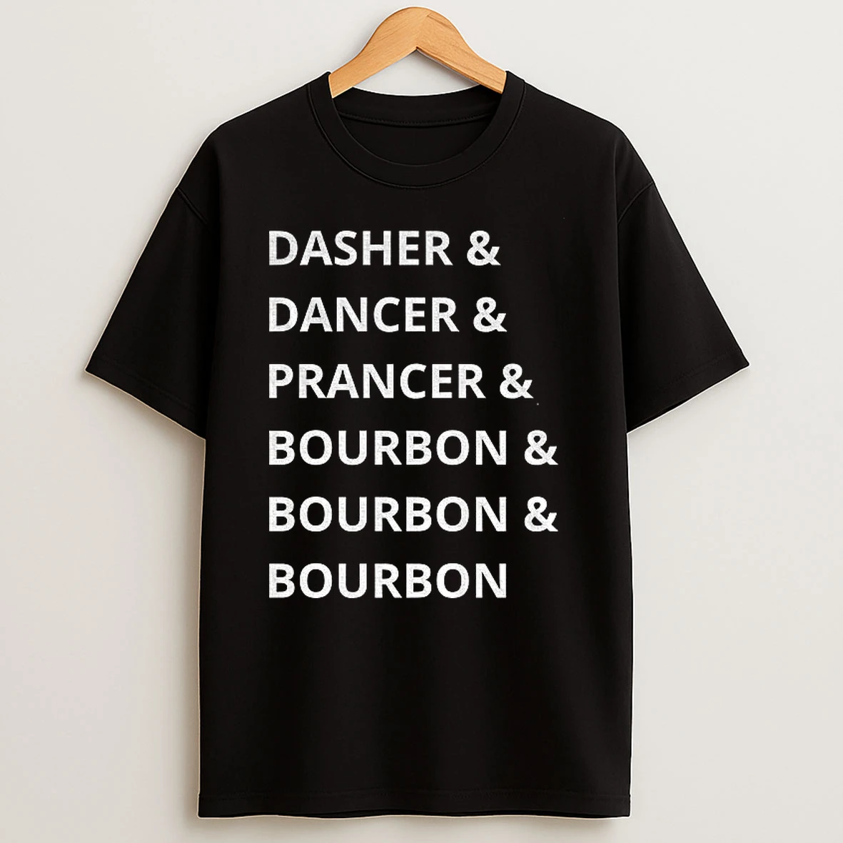 Dasher Dancer Prancer And Whiskey Bourbon And Scotch Tshirt Hoodie