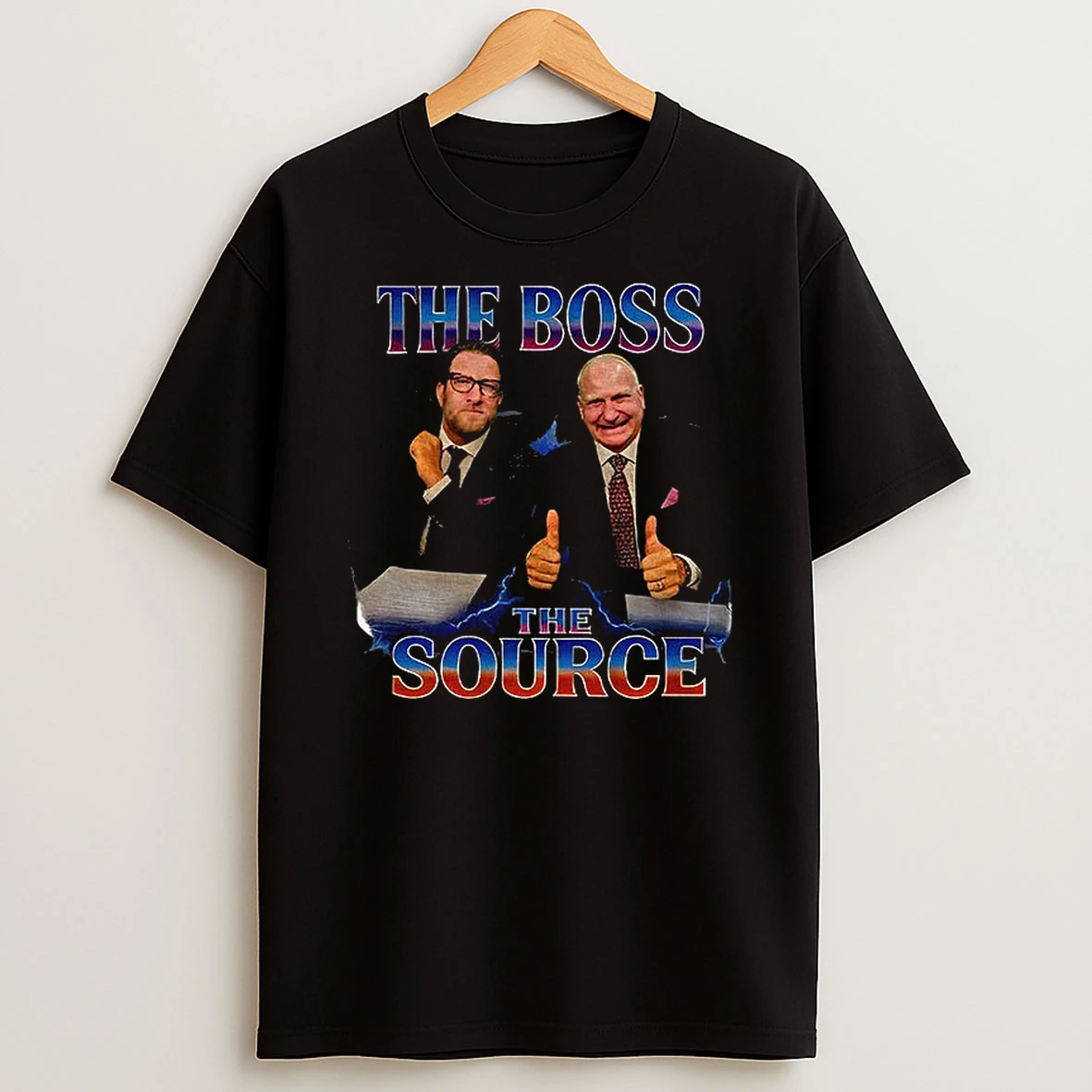 Dave Portnoy And Stu Feiner The Boss The Source Lightning Tshirt Hoodie