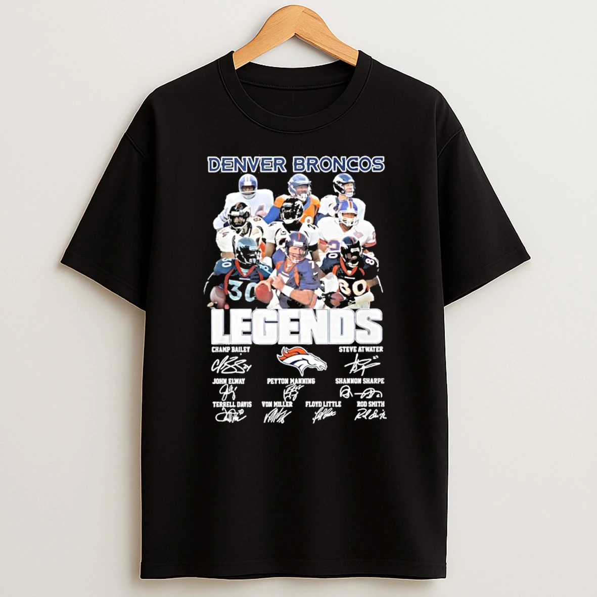 Denver Broncos Legends Players Signatures Tshirt Hoodie