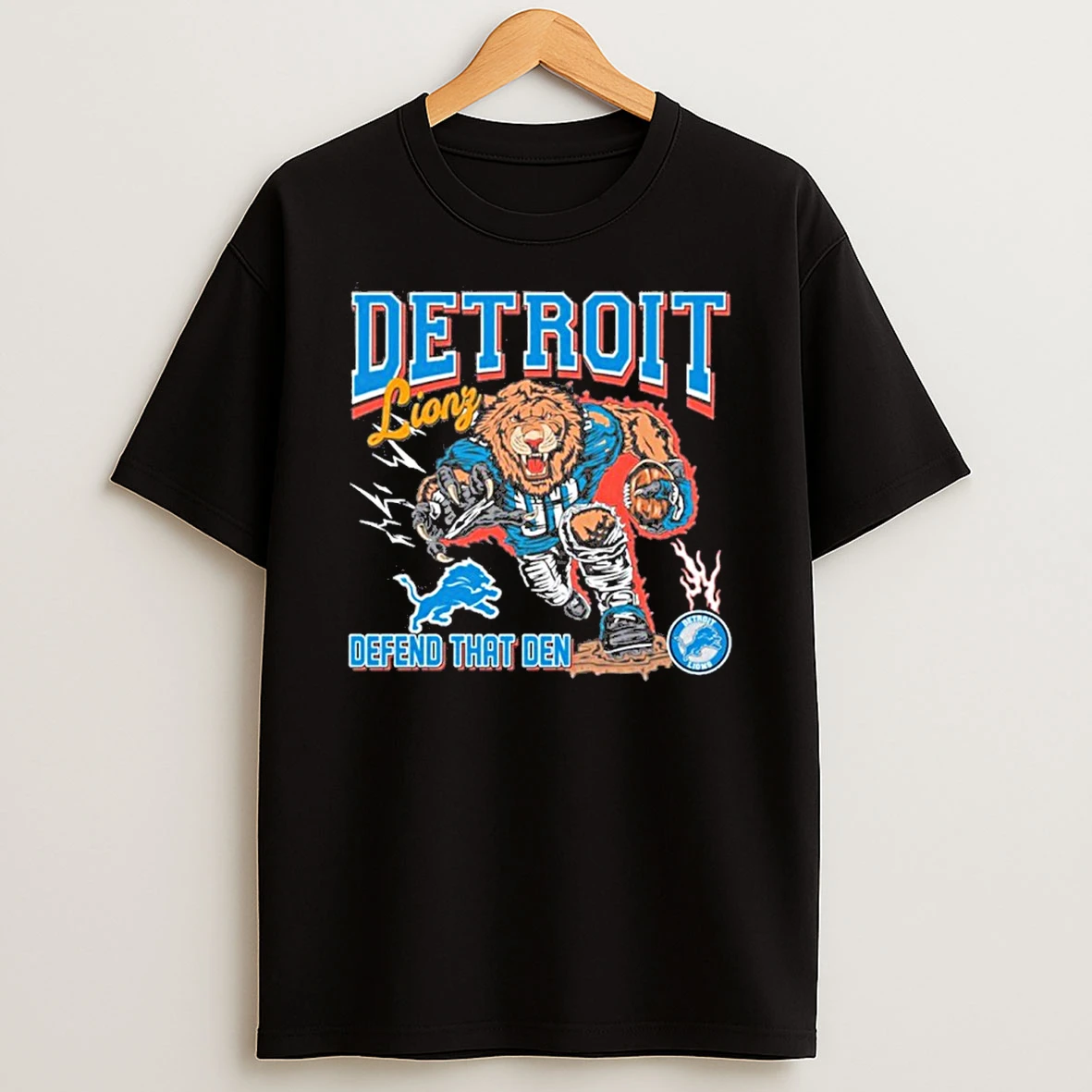 Detroit Lions Mascot Defend That Den 2025 Tshirt Hoodie