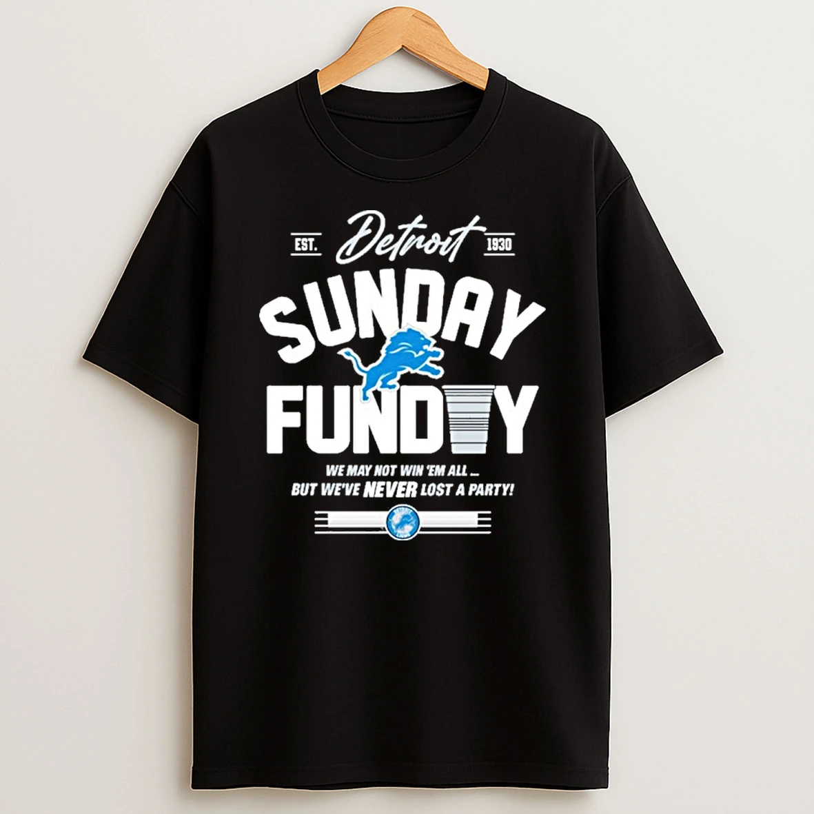 Detroit Lions Sunday Funday 2025 Tshirt Hoodie