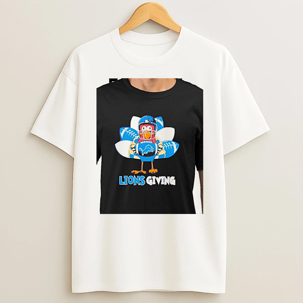 Detroit Lions Thanksgiving Turkey Tshirt Hoodie