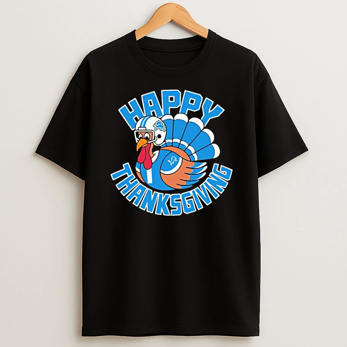Detroit Lions Turkey Happy Thanksgiving 2025 Tshirt Hoodie