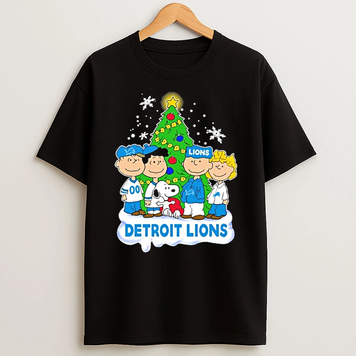 Detroit Lions X The Peanuts Christmas 2025 Tshirt Hoodie