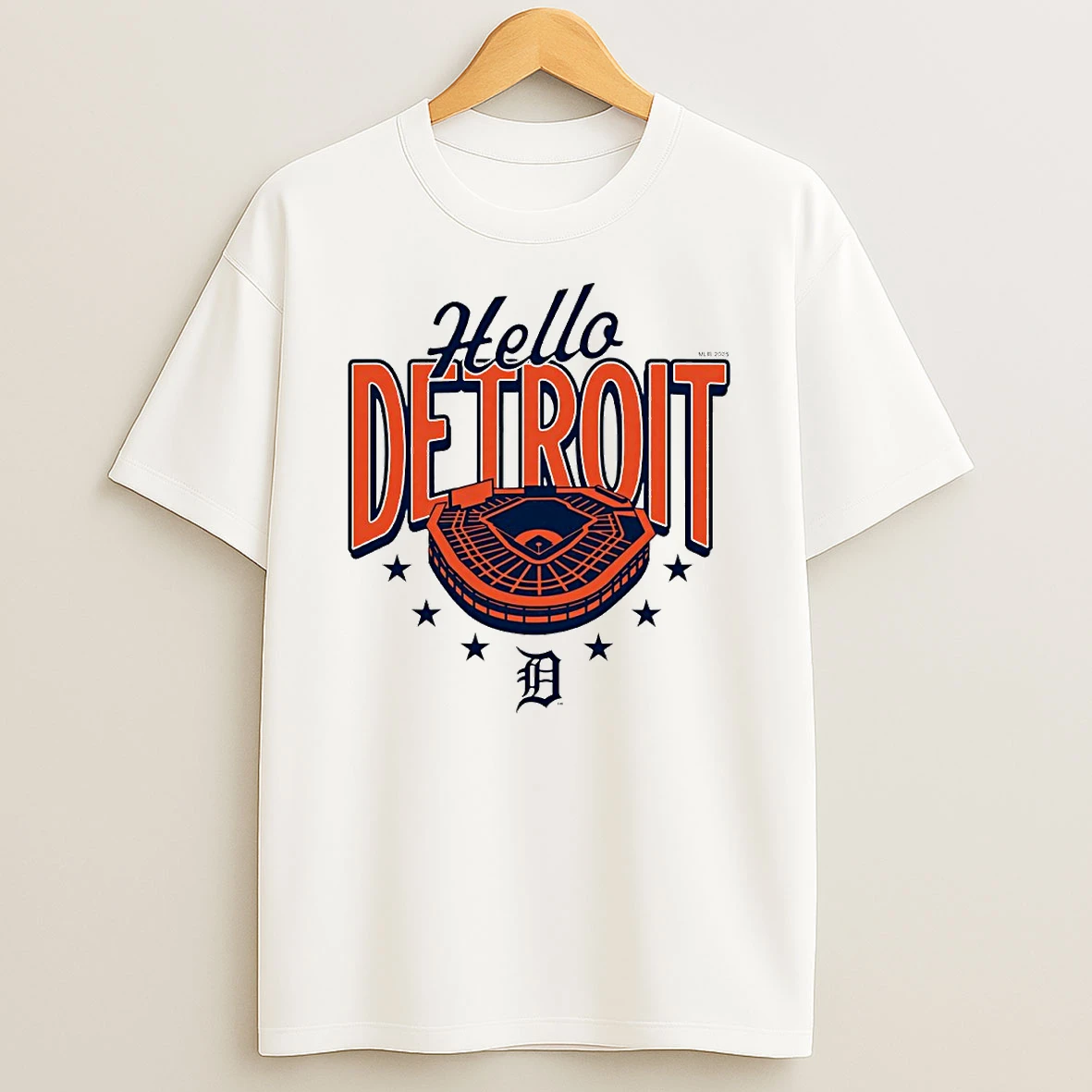 Detroit Tigers Hello Detroit Stadium Circle Tshirt Hoodie