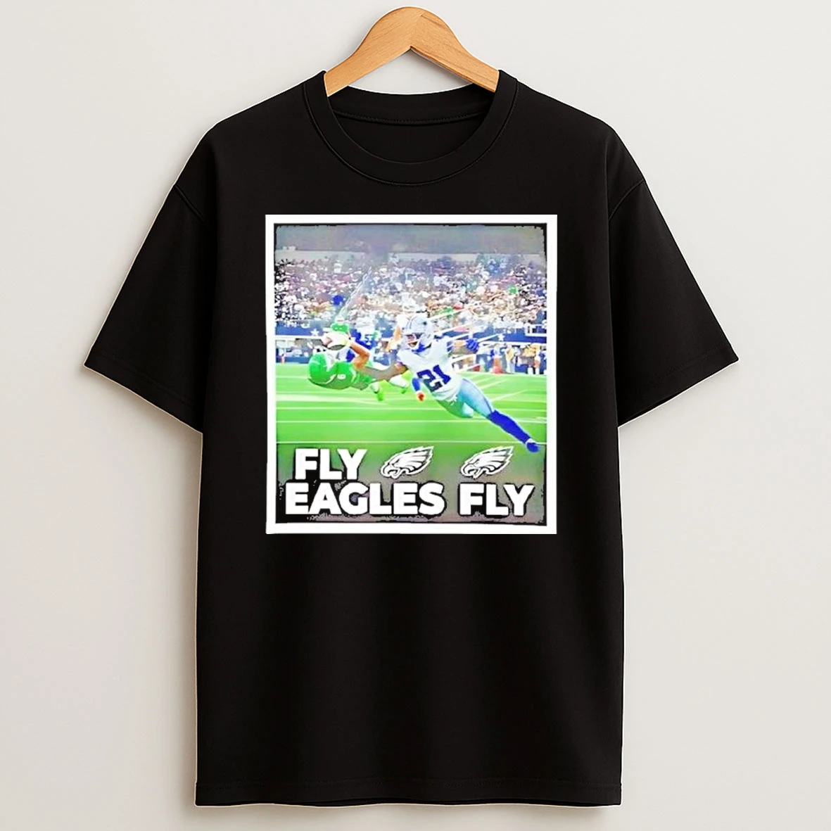 Devonta Smith Touchdown Fly Eagles Fly Photo Tshirt Hoodie