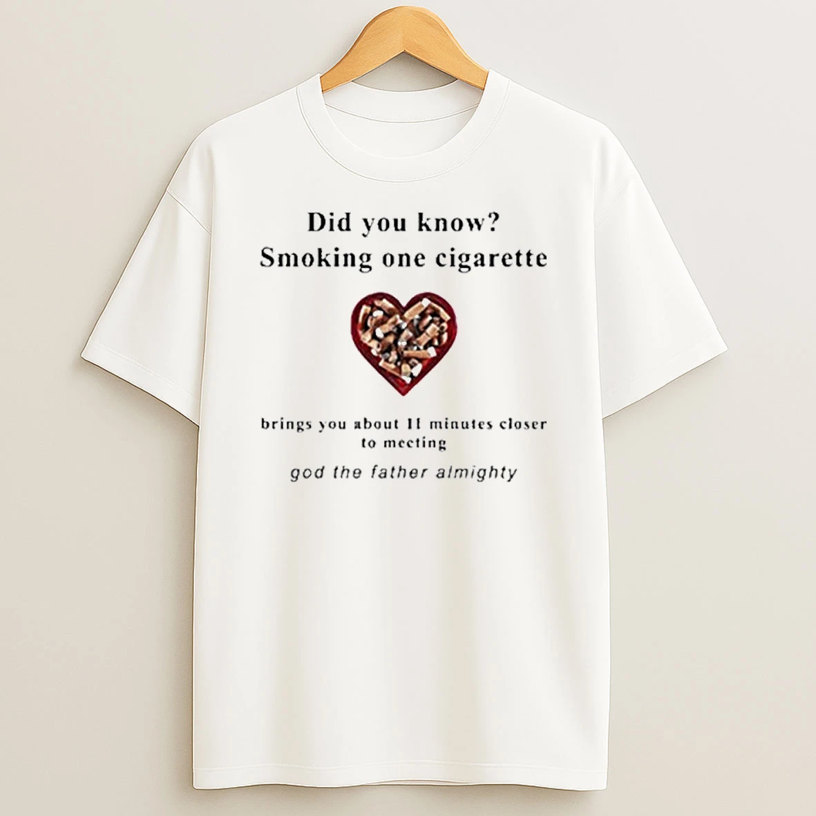 Did You Know Smoking One Cigarette Tshirt Hoodie