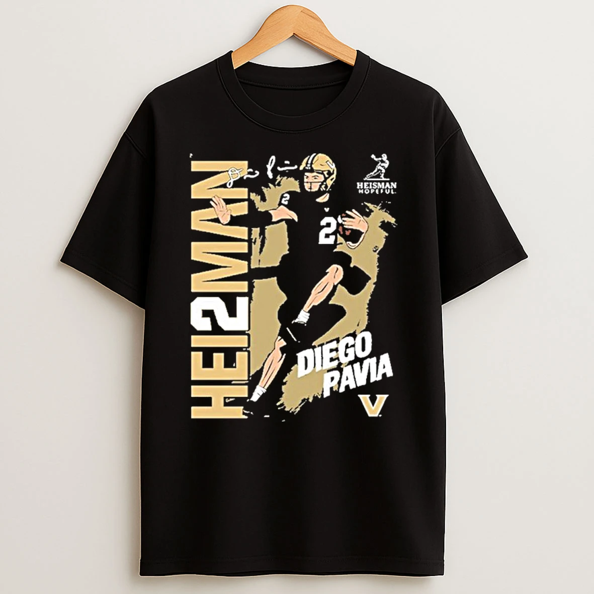 Diego Pavia Vanderbilt Commodores Heisman Stance Tshirt Hoodie