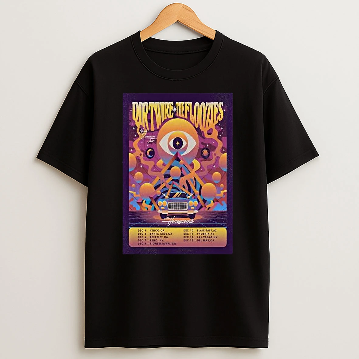 Dirtwire And The Floozies Neon Sundown Tour 2025 Tshirt Hoodie