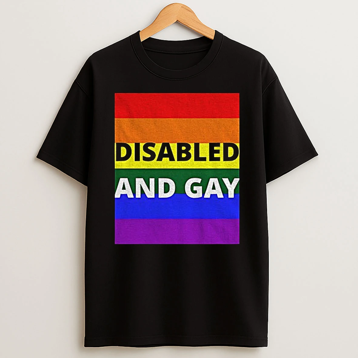 Disabled And Gay Lgbt Pride Month 2025 Tshirt Hoodie