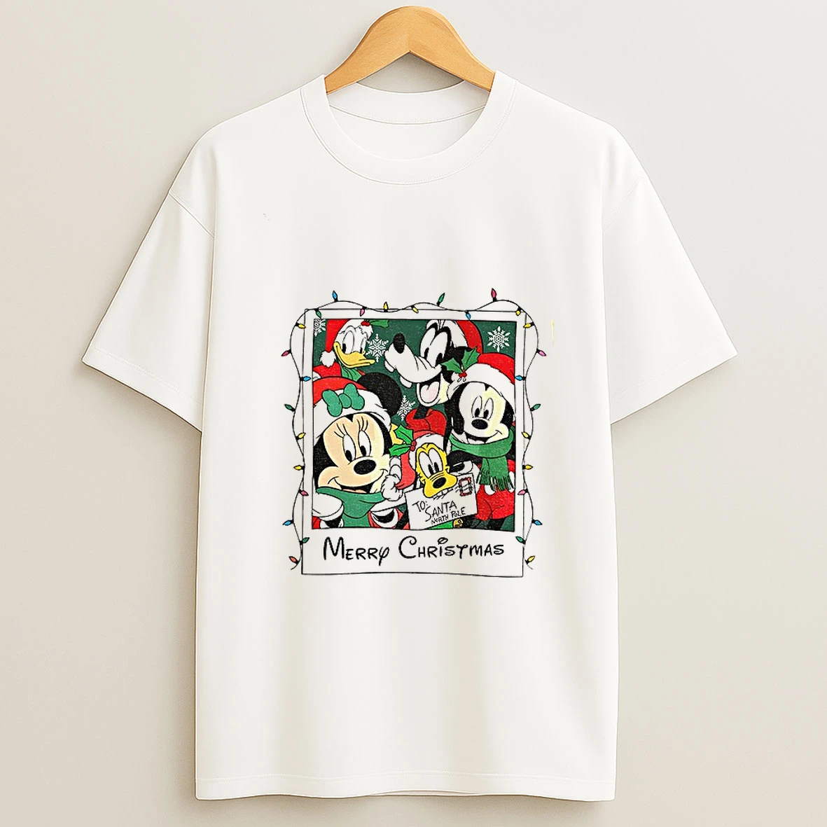 Disney Mickey And Friends To Santa North Pole Merry Christmas Tshirt Hoodie