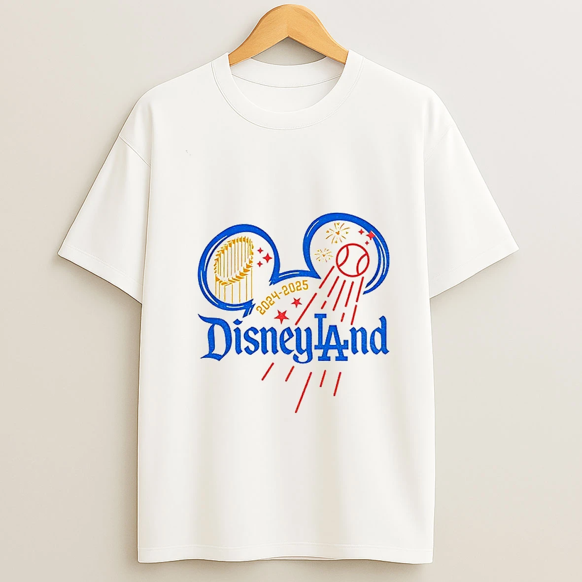 Disneyland Los Angeles Dodgers Baseball Back 2 Back Champions 2024 2025 Tshirt Hoodie