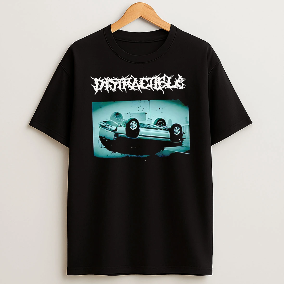 Distracible Crash Metal Tshirt Hoodie