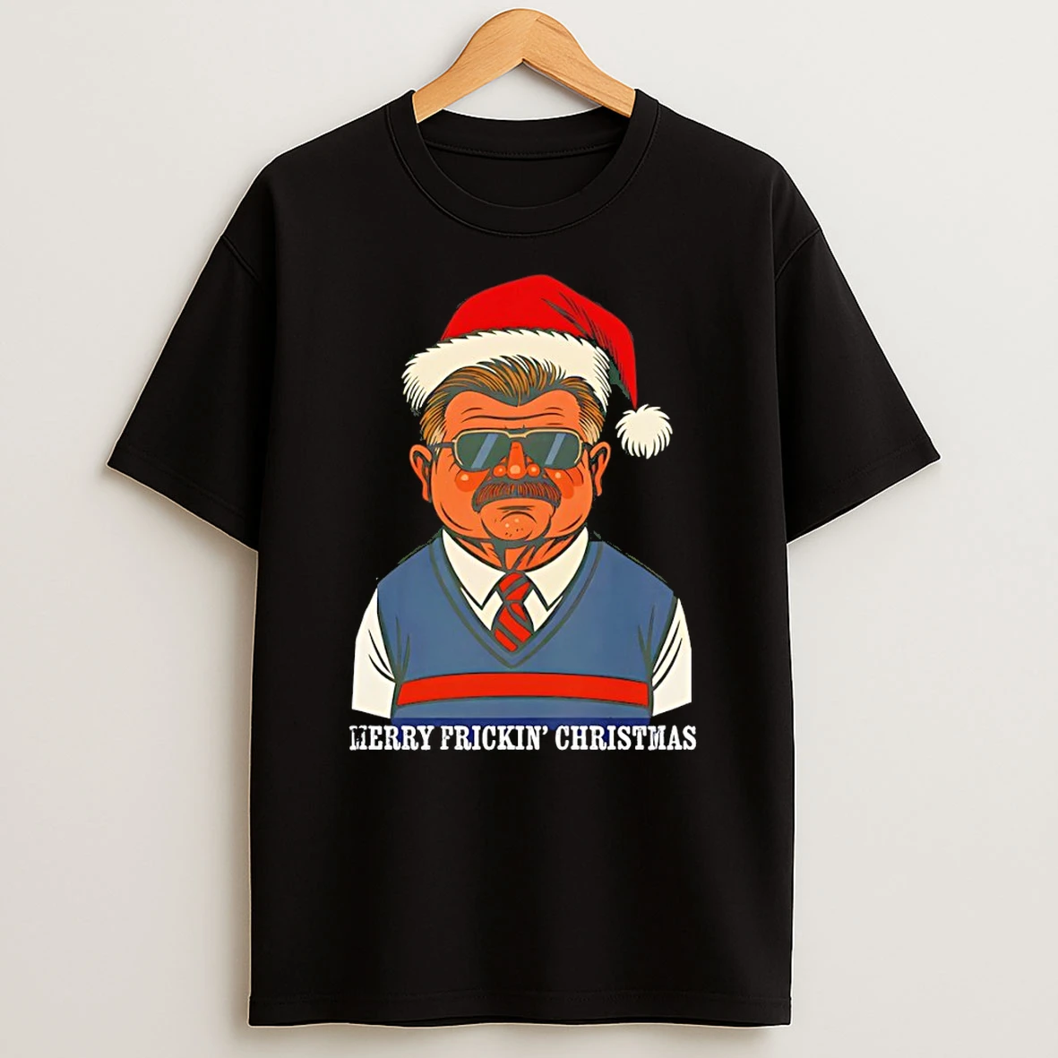 Ditka Claus Funny Chicago Bears Christmas Herry Frickin Christmas Tshirt Hoodie
