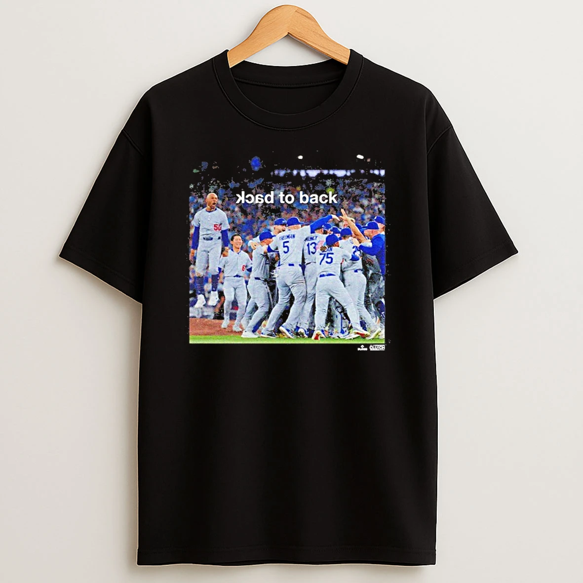 Dodgers Back To Back Los Angeles Champions Photo Tshirt Hoodie