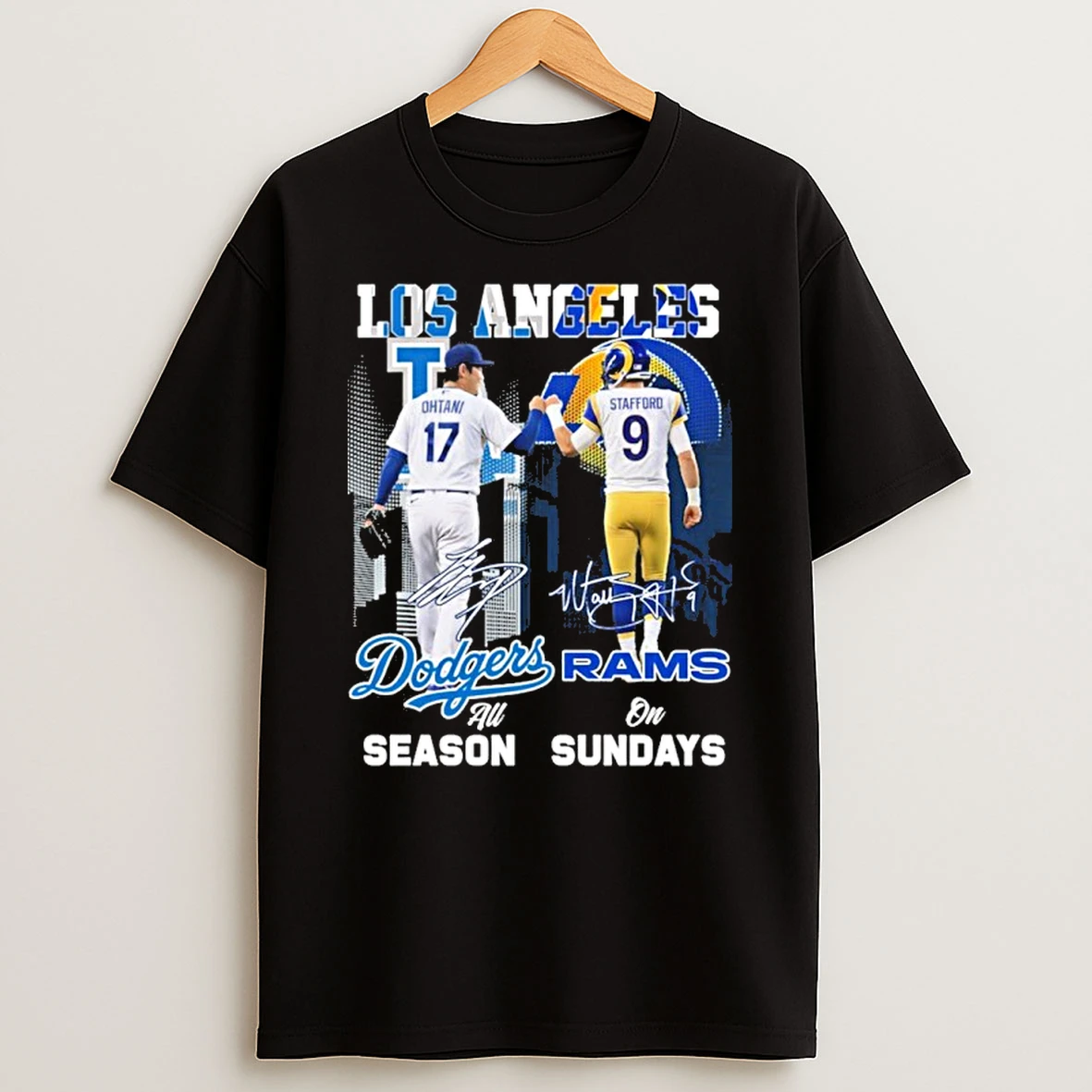 Dodgers Shohei Ohtani All Season And Rams Stafford On Sundays Tshirt Hoodie