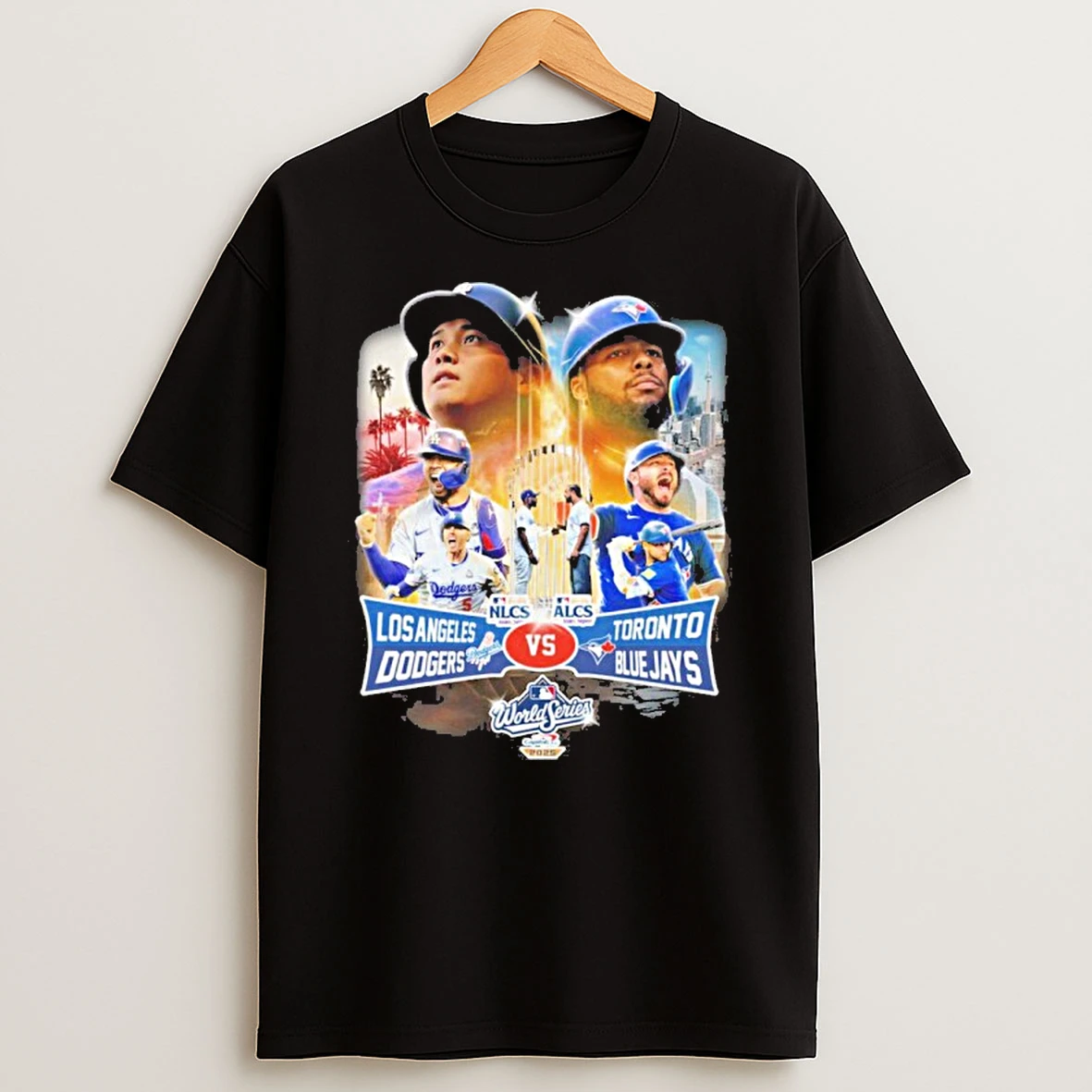 Dodgers Vs Blue Jays Ws 2025 Matchup Player Tshirt Hoodie