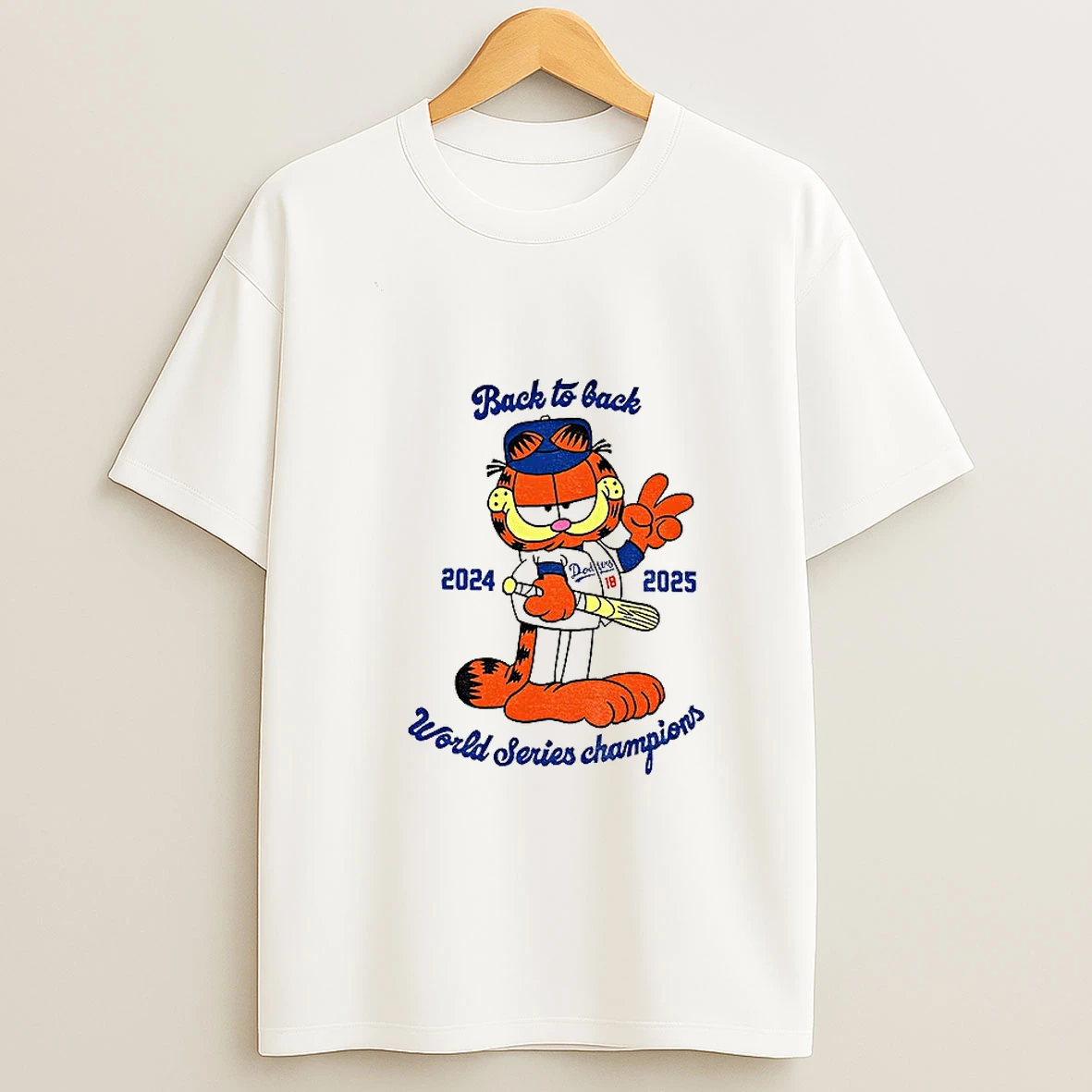 Dodgers Orange Cat Back To Back 2024 2025 World Series Champions Tshirt Hoodie