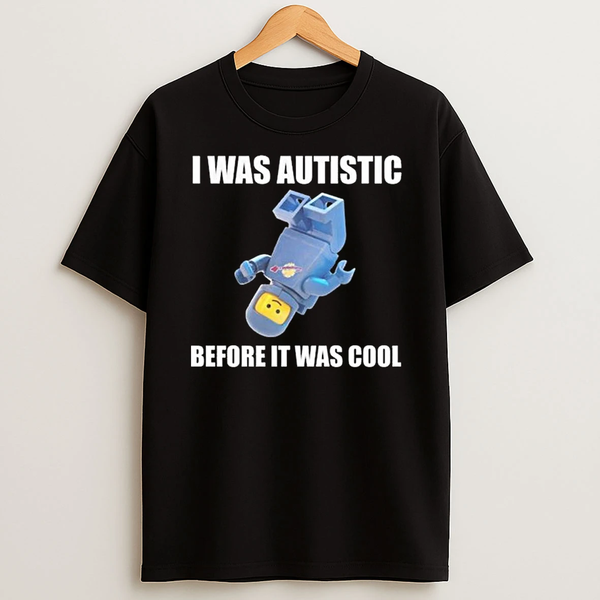Dommerch I Was Autistic Before It Was Cool Fitted Tshirt Hoodie