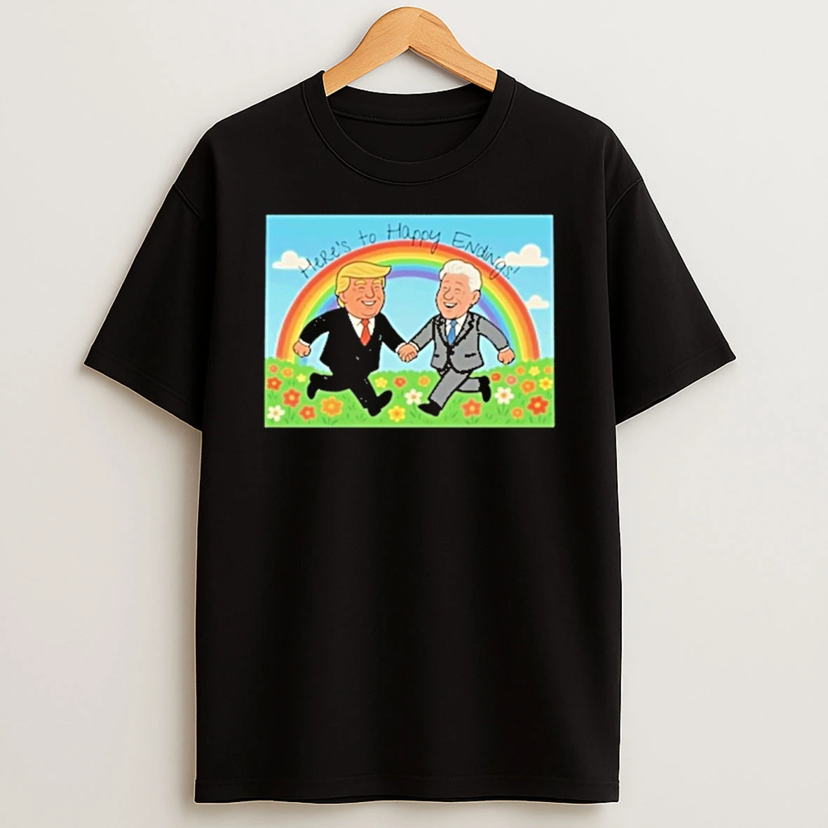 Donald Trump Bill Clinton Happy Ending Tshirt Hoodie