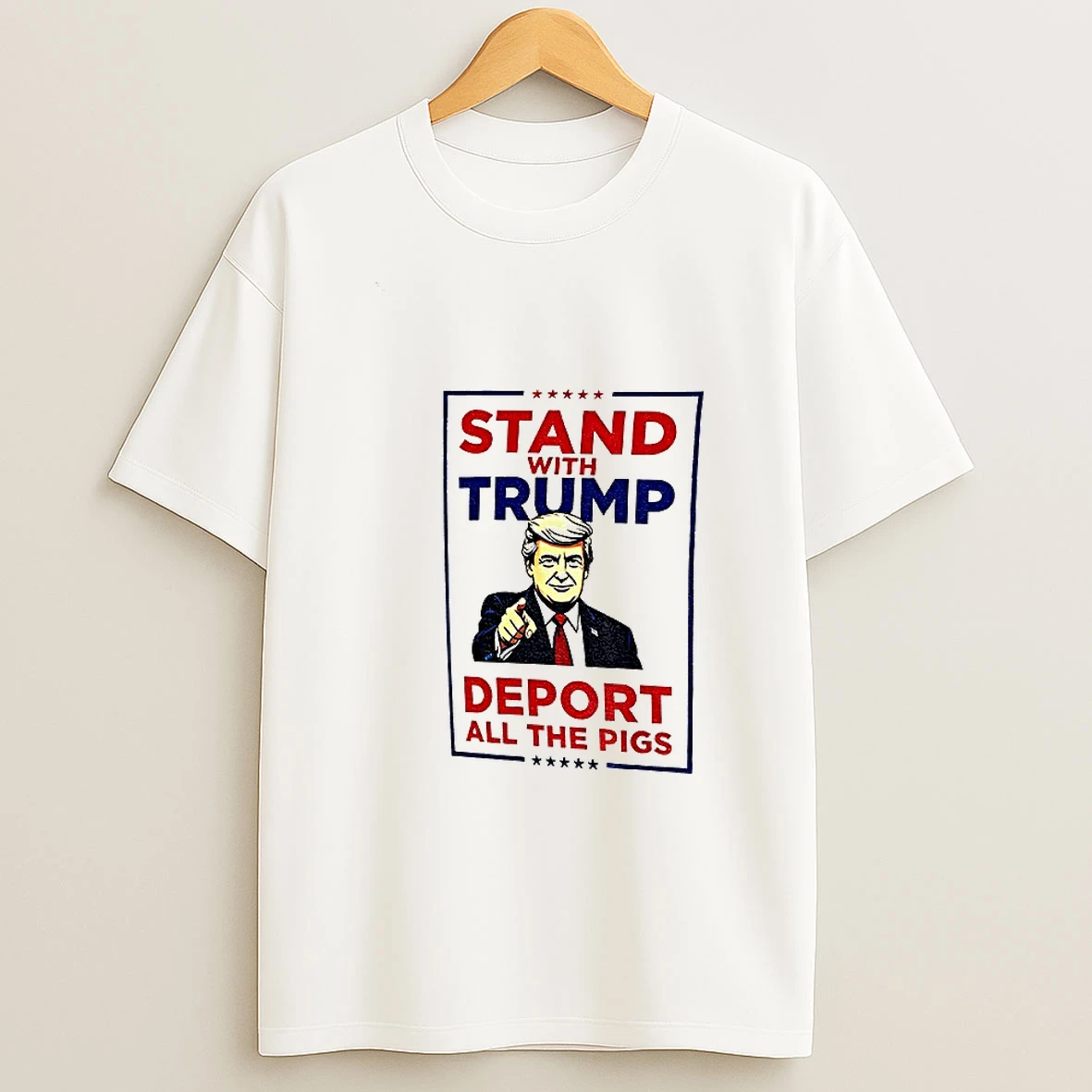 Donald Trump Quiet Piggy Resist American Funny Meme Tshirt Hoodie