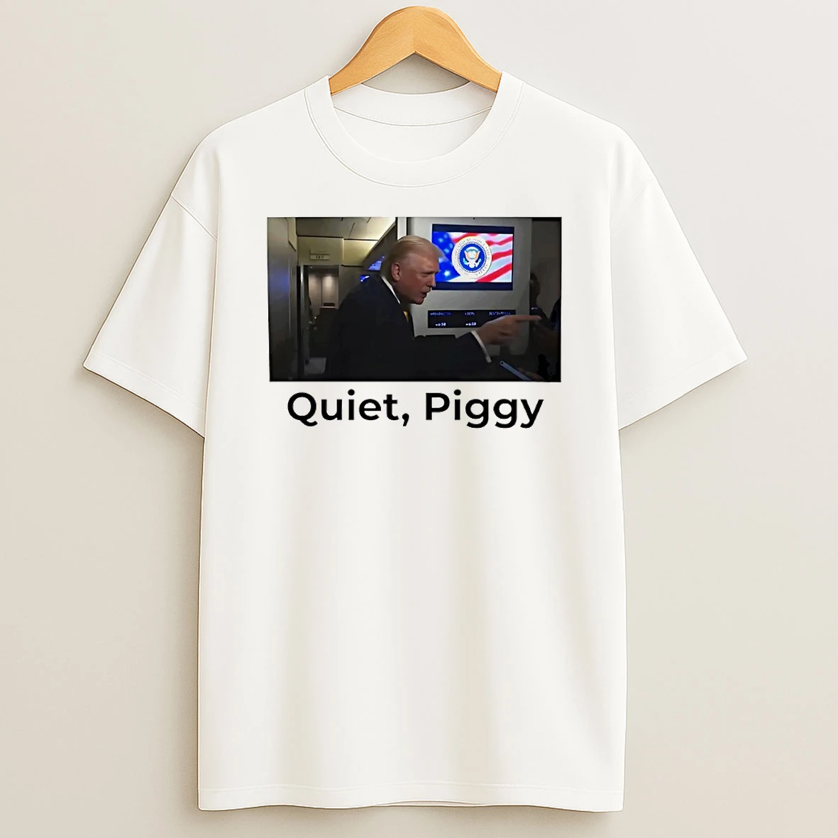 Donald Trump Quiet Piggy Circle Tshirt Hoodie
