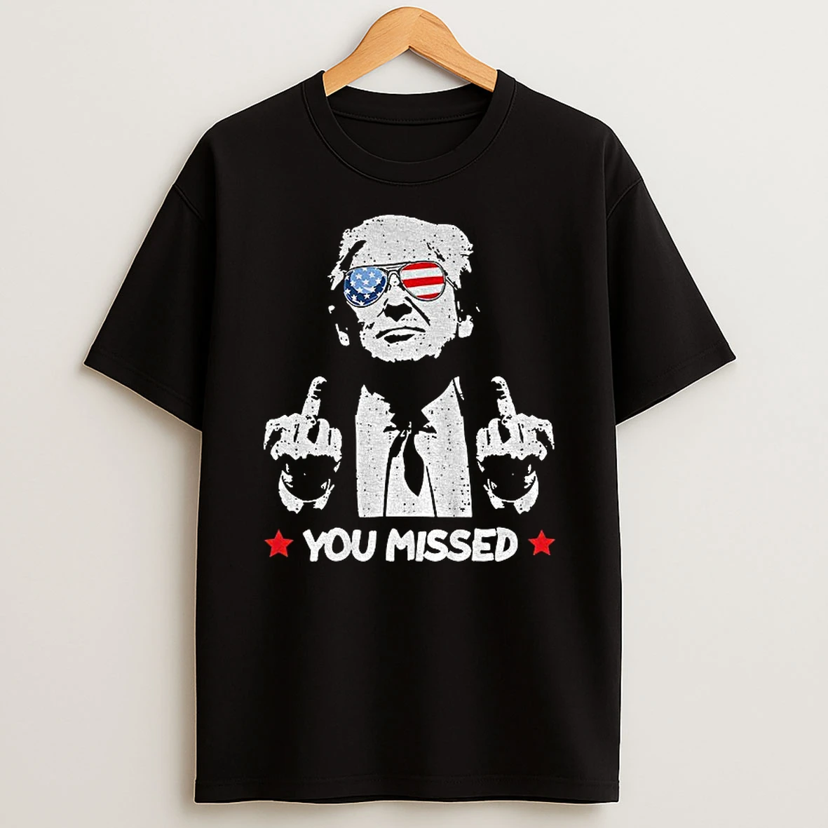 Donald Trump Middle Finger Maga Republican You Missed Christmas Tshirt Hoodie