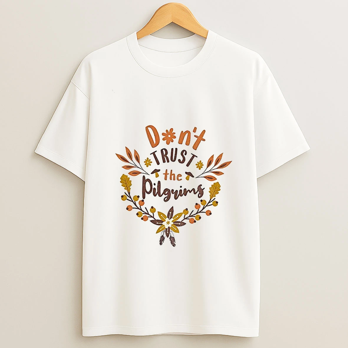Dont Trust The Pilgrims Funny Thanksgiving Tshirt Hoodie