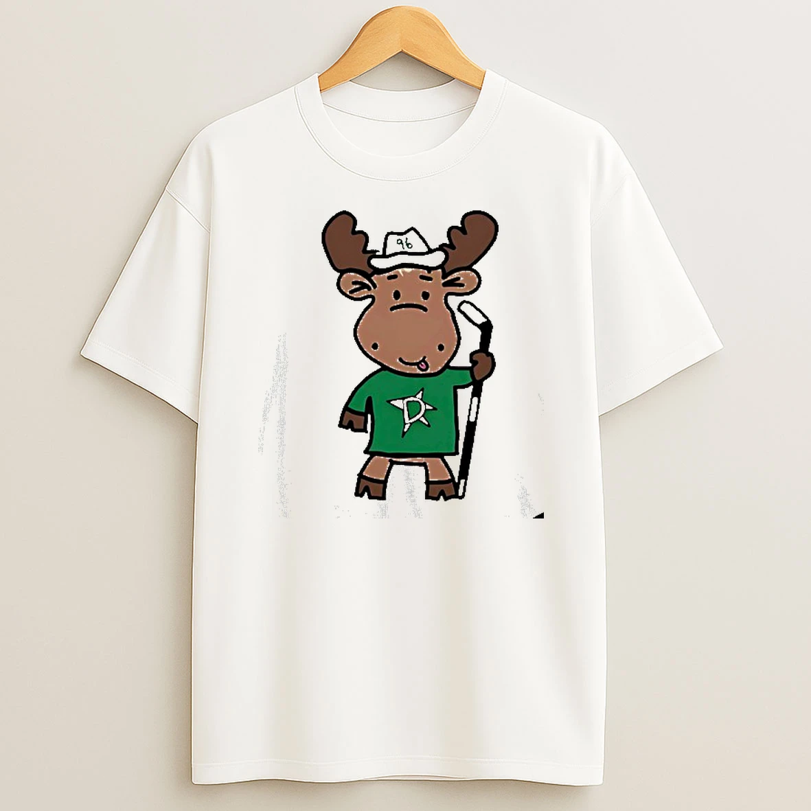 Doodle Moose Has Entered The Chat Dallas Stars Tshirt Hoodie
