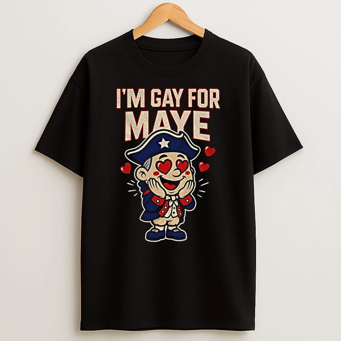 Drake Maye New England Patriots Nfl Football Im Gay For Maye Cartoon Tshirt Hoodie