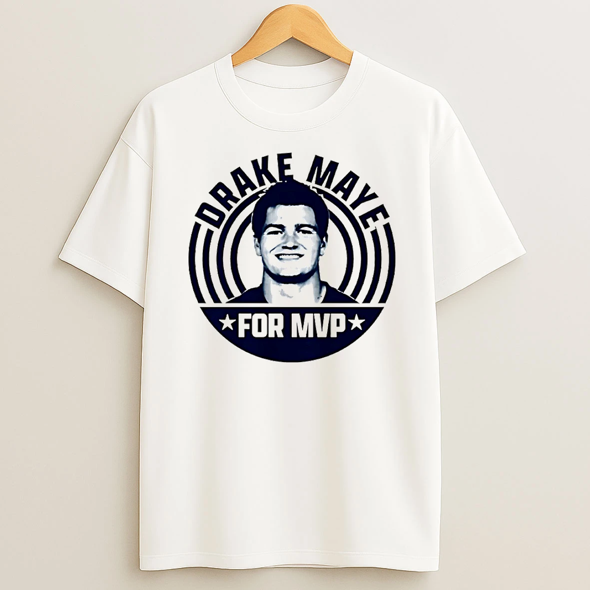 Drake Maye For Mvp New England Patriots Circle Tshirt Hoodie